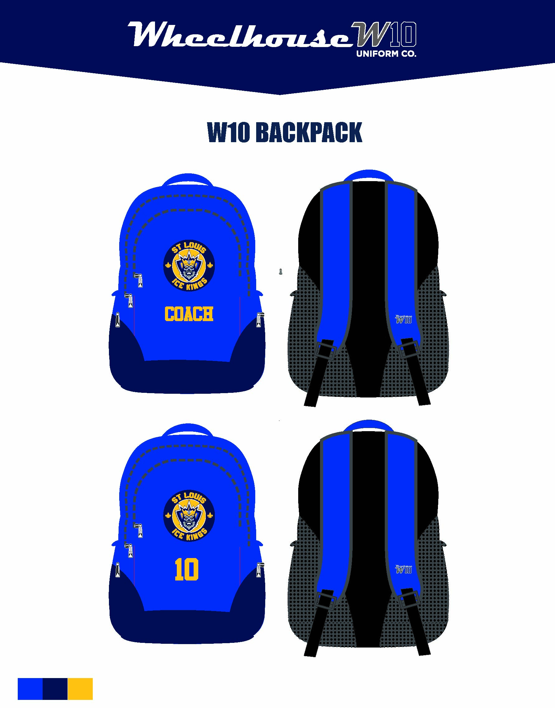 STL ICE KINGS BACKPACK - TEAM ORDER ONLY**