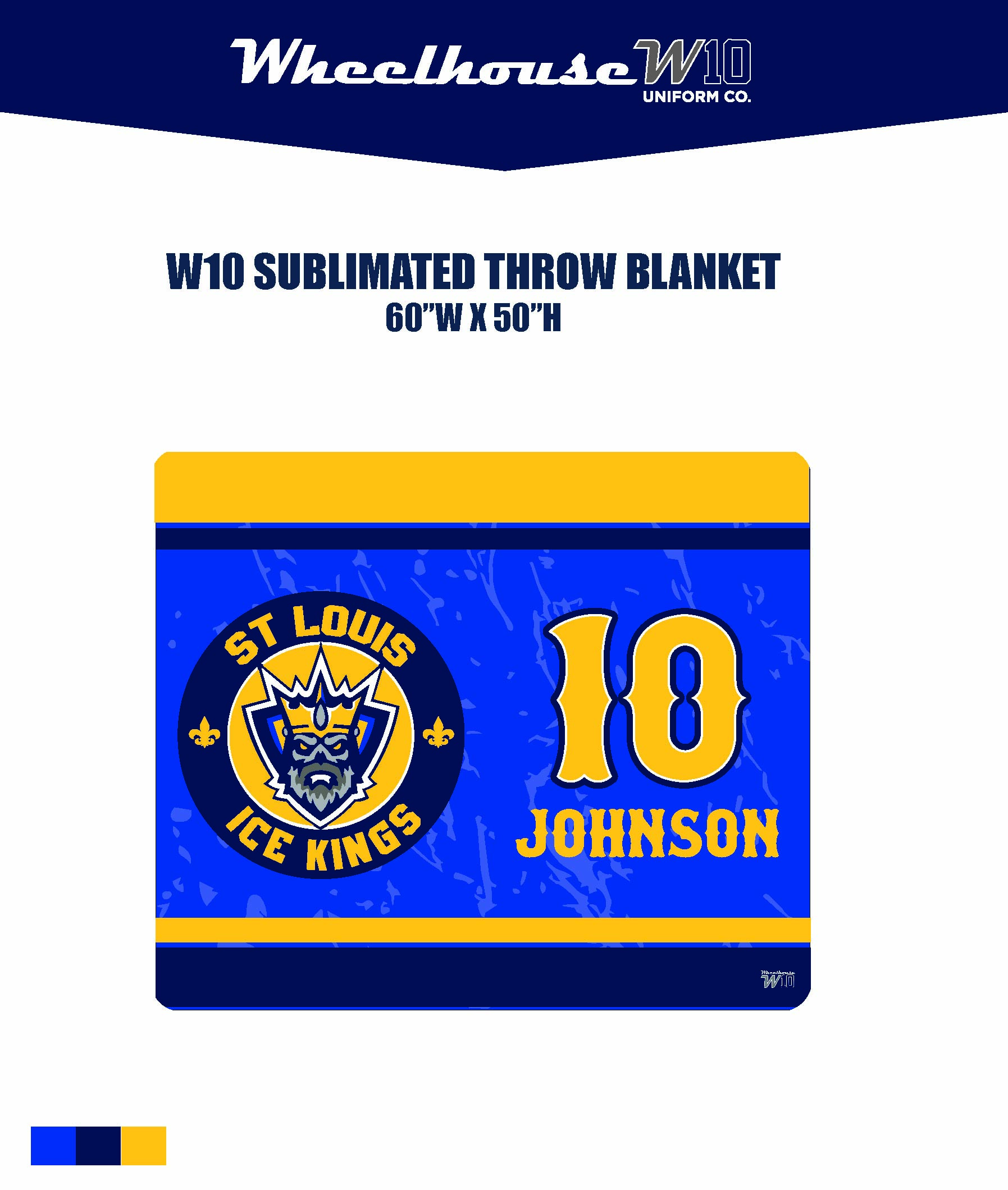 STL ICE KINGS THROW BLANKET