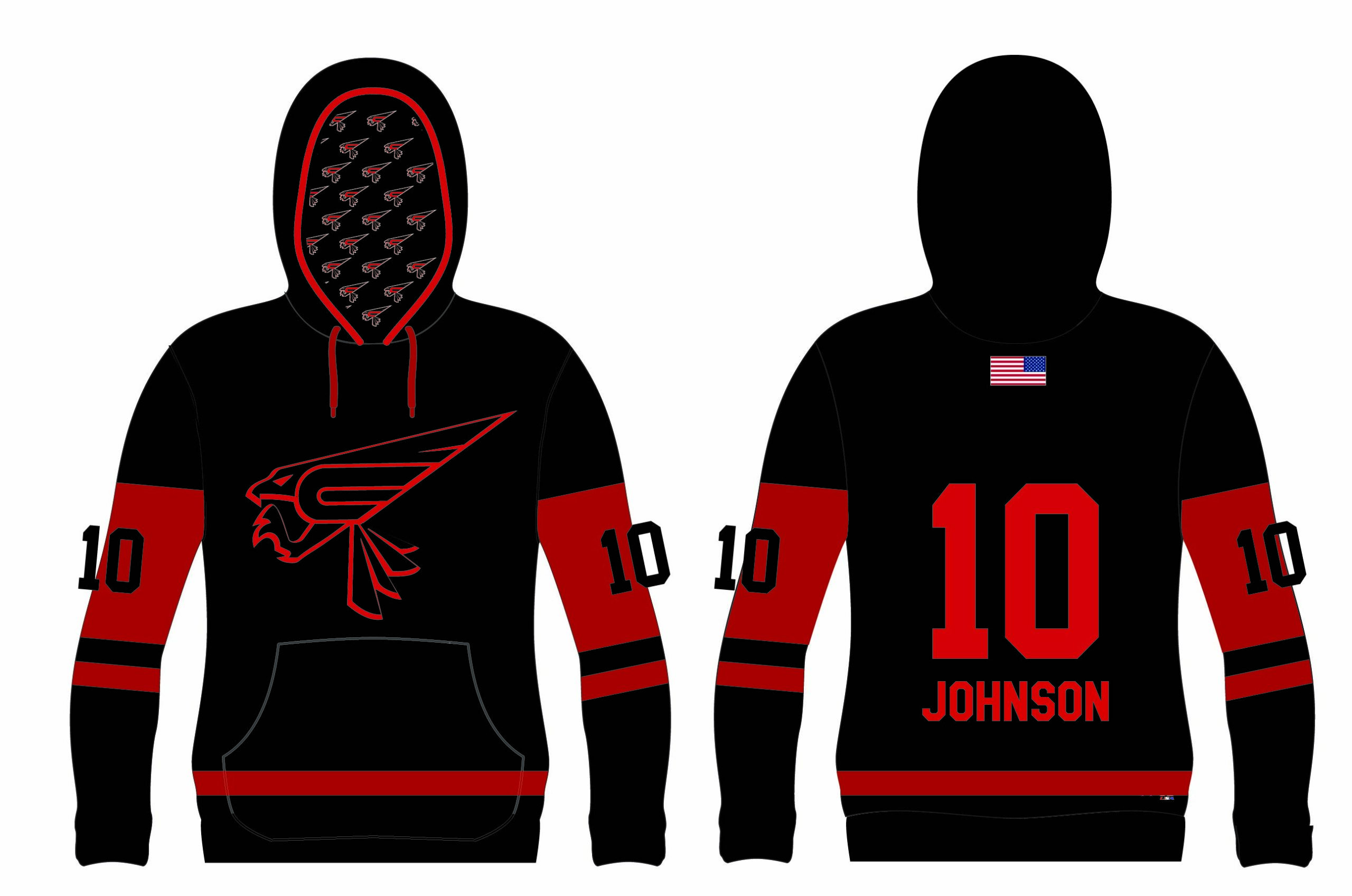 Falcons Sublimated Hoodie - Away